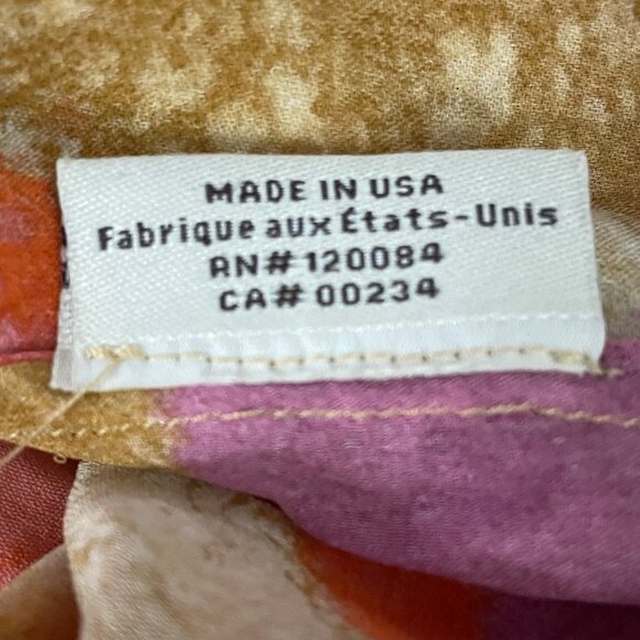 Tucker 100% Silk One-Shoulder Blouse – Abstract Print – Size P – Made in the USA - Picture 4 of 4